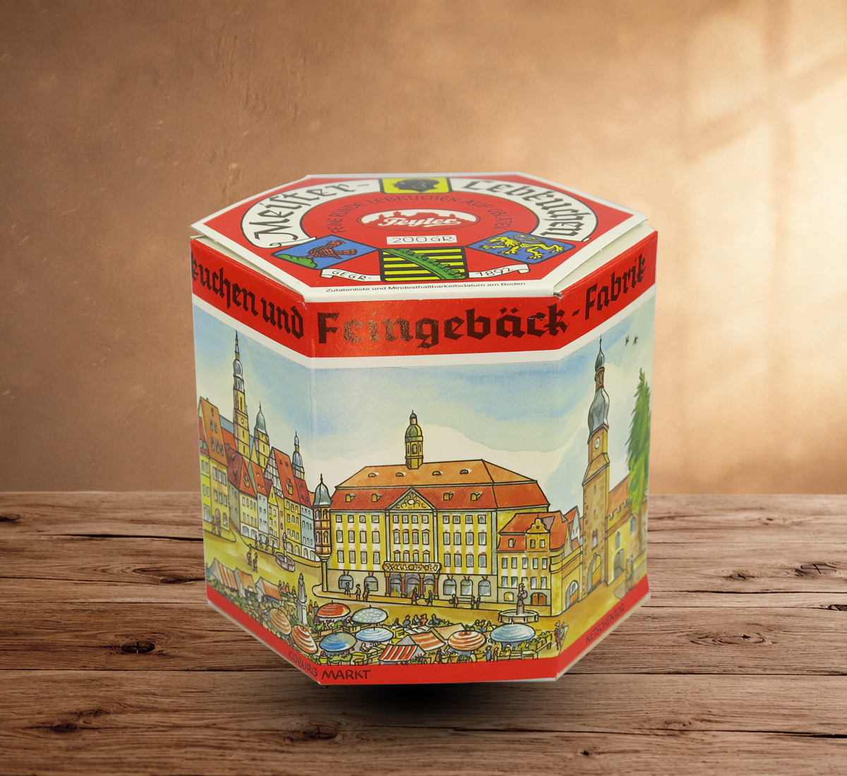 Schmuckschachtel mit 4 St. Meisterlebkuchen sortiert