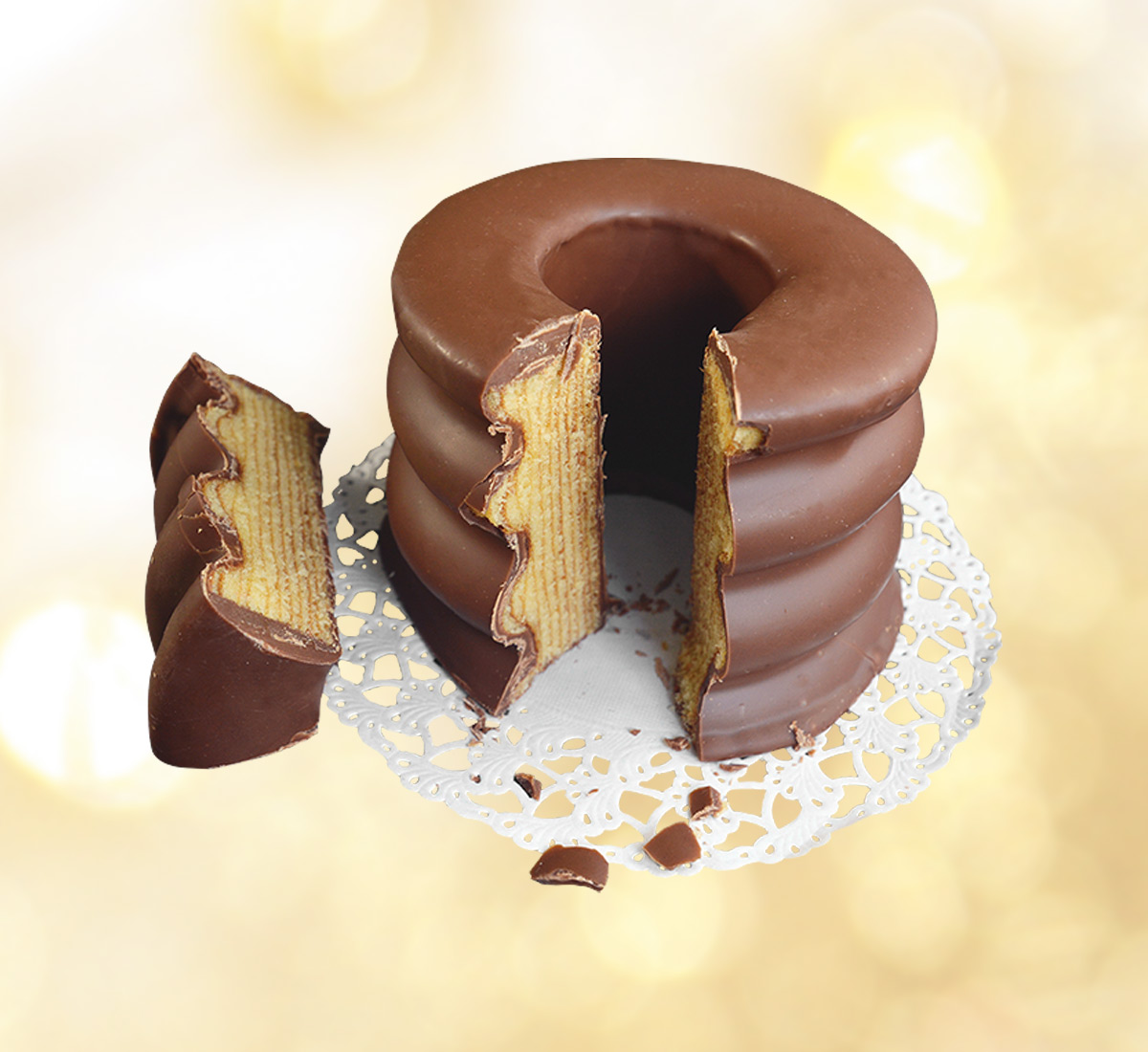 Baumkuchen mit Vollmilchschokolade 300g
