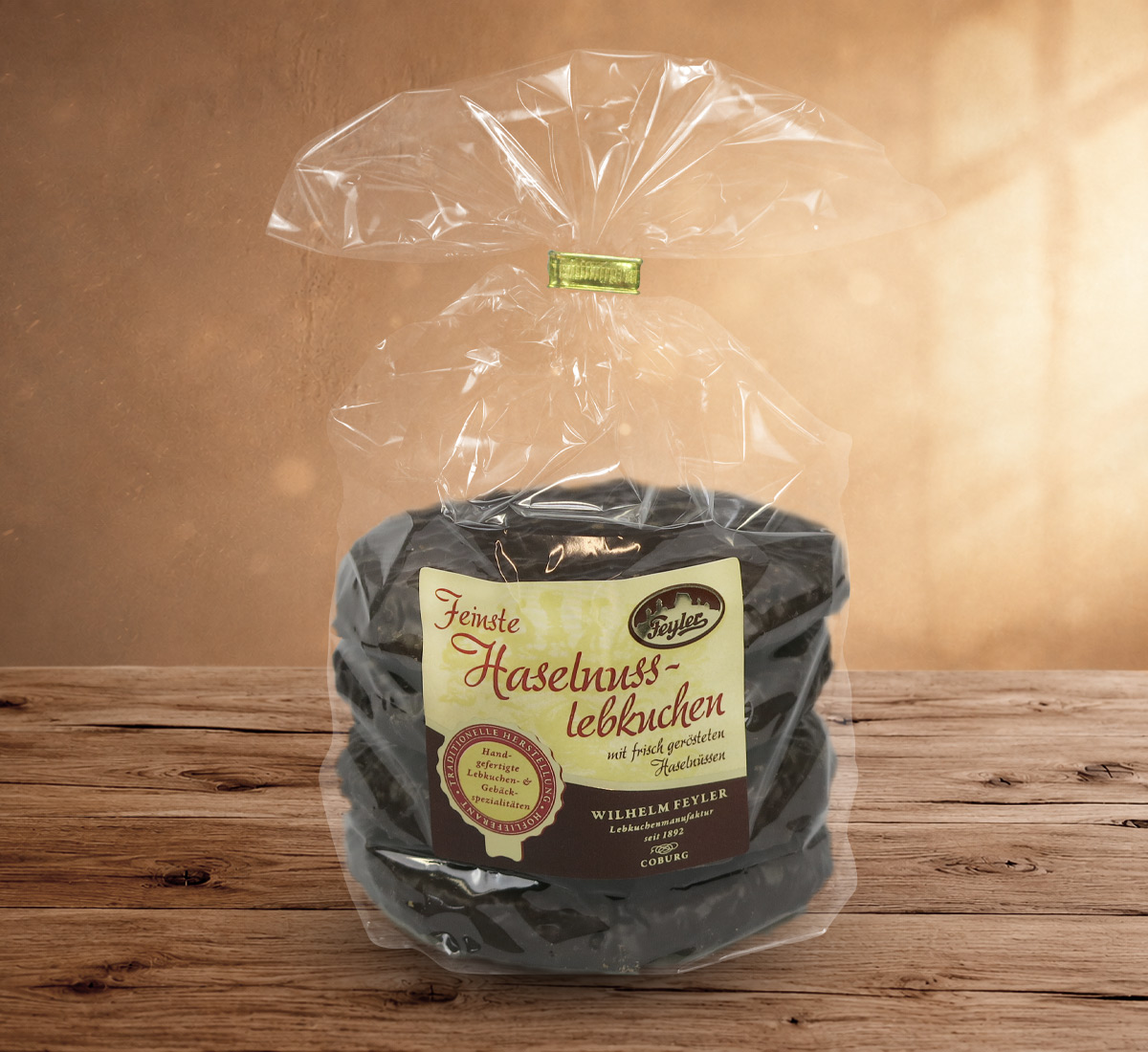 Haselnusslebkuchen mit Schokolade 200g