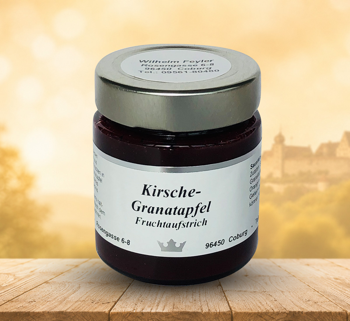 Kirsche Granatapfel Fruchtaufstrich