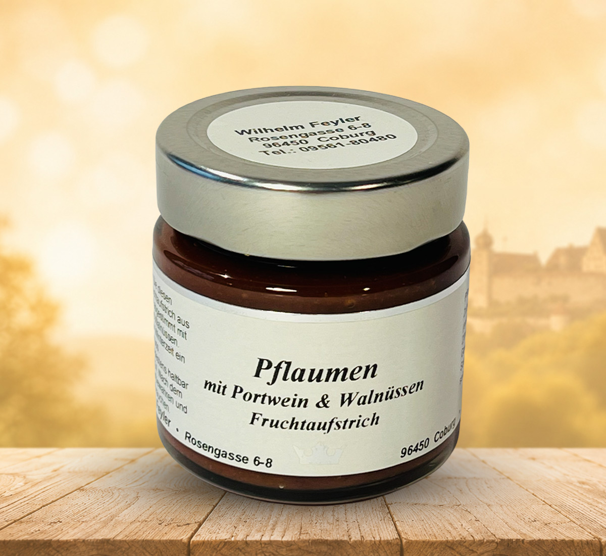 Winterpflaume mit Portwein & Walnüssen Fruchtaufstrich