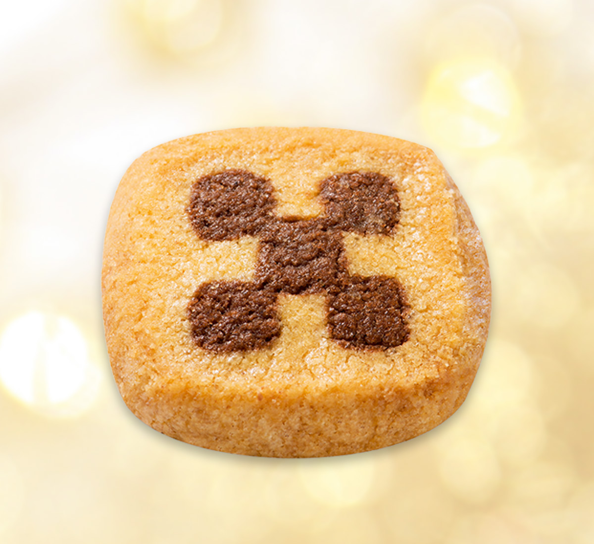 Schwarz-Weiß-Gebäck mit Butter
