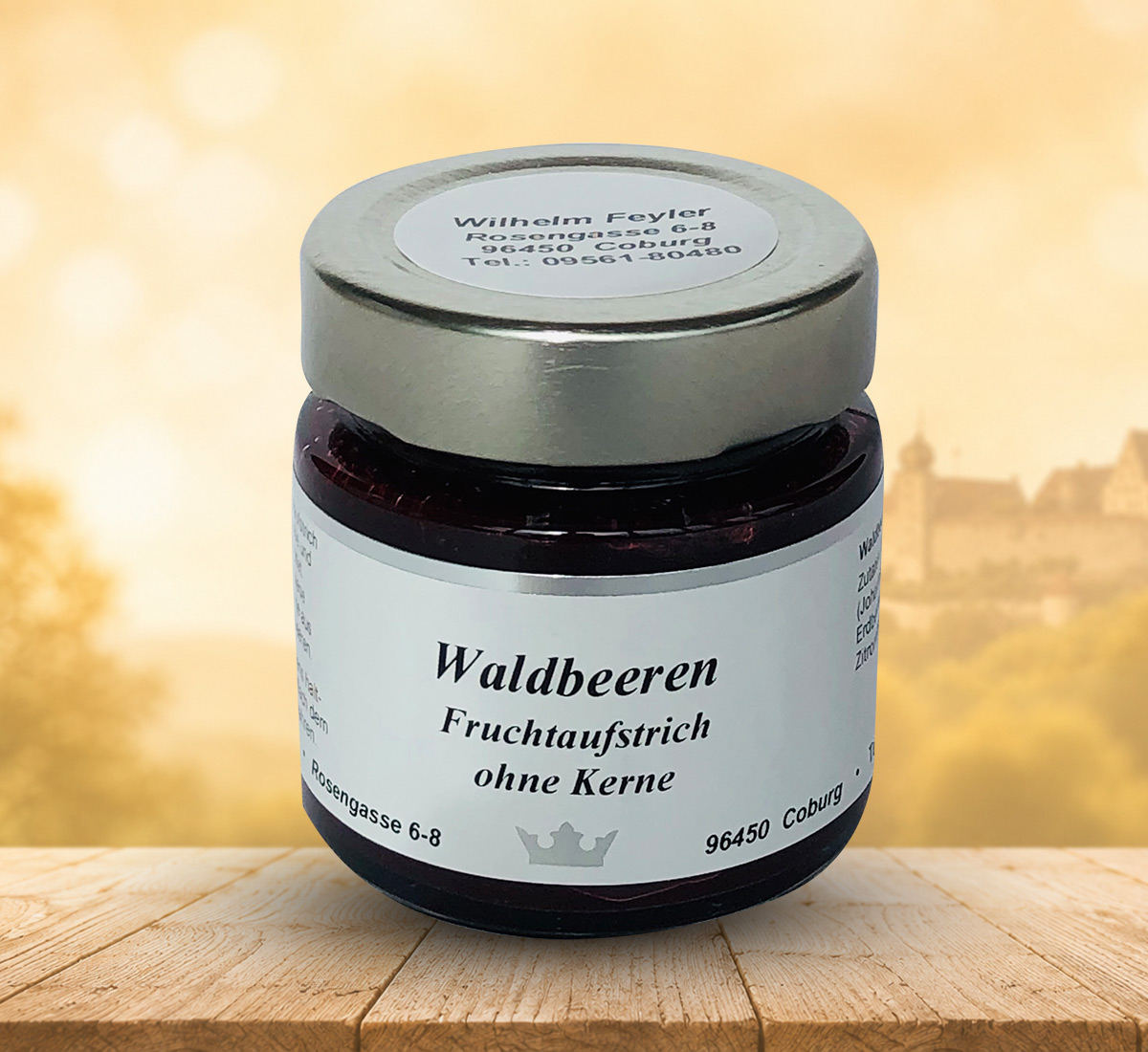 Waldbeeren ohne Kerne Fruchtaufstrich